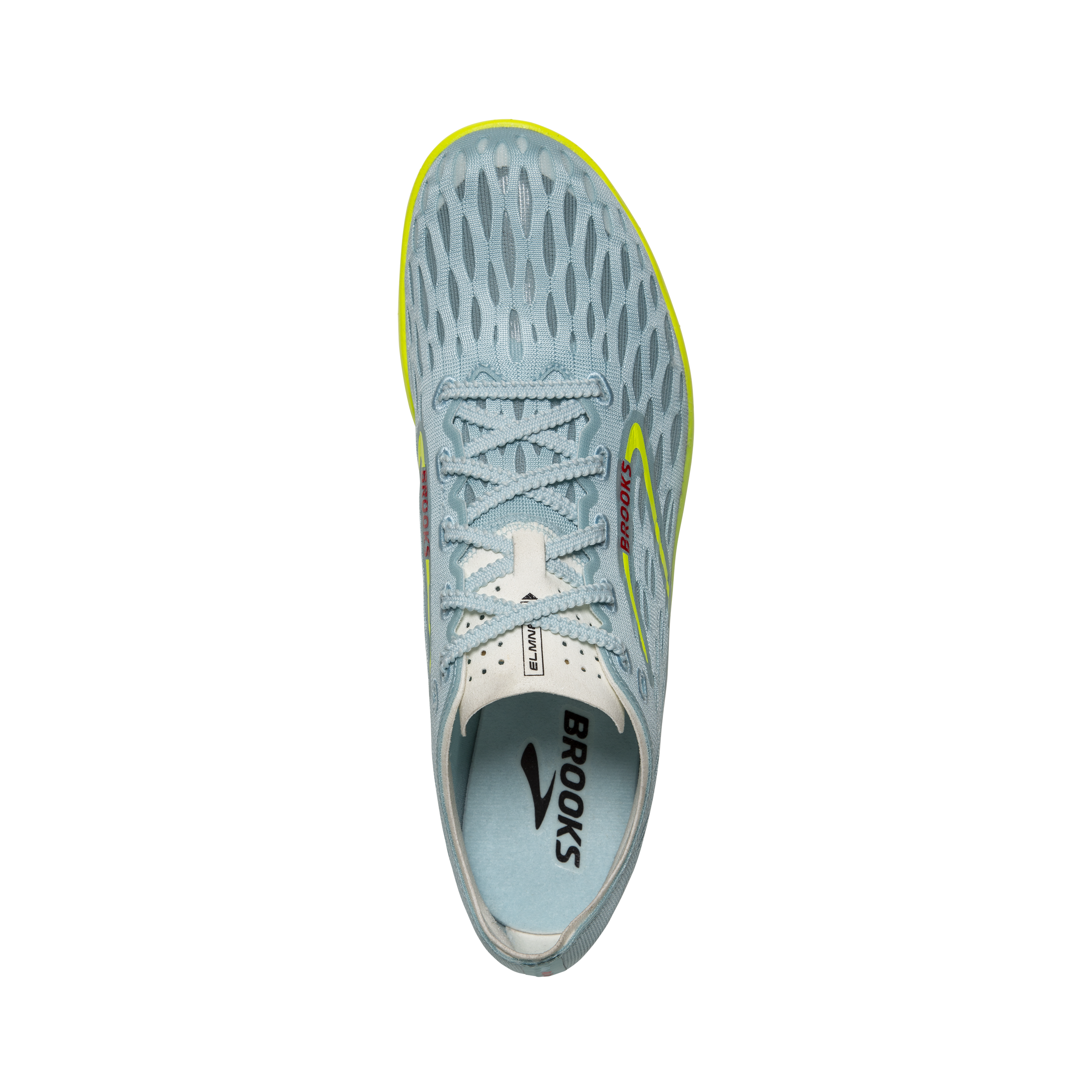 BROOKS Unisex ELMN8 7 Track Spike Blue Glow/Nightlife/Red