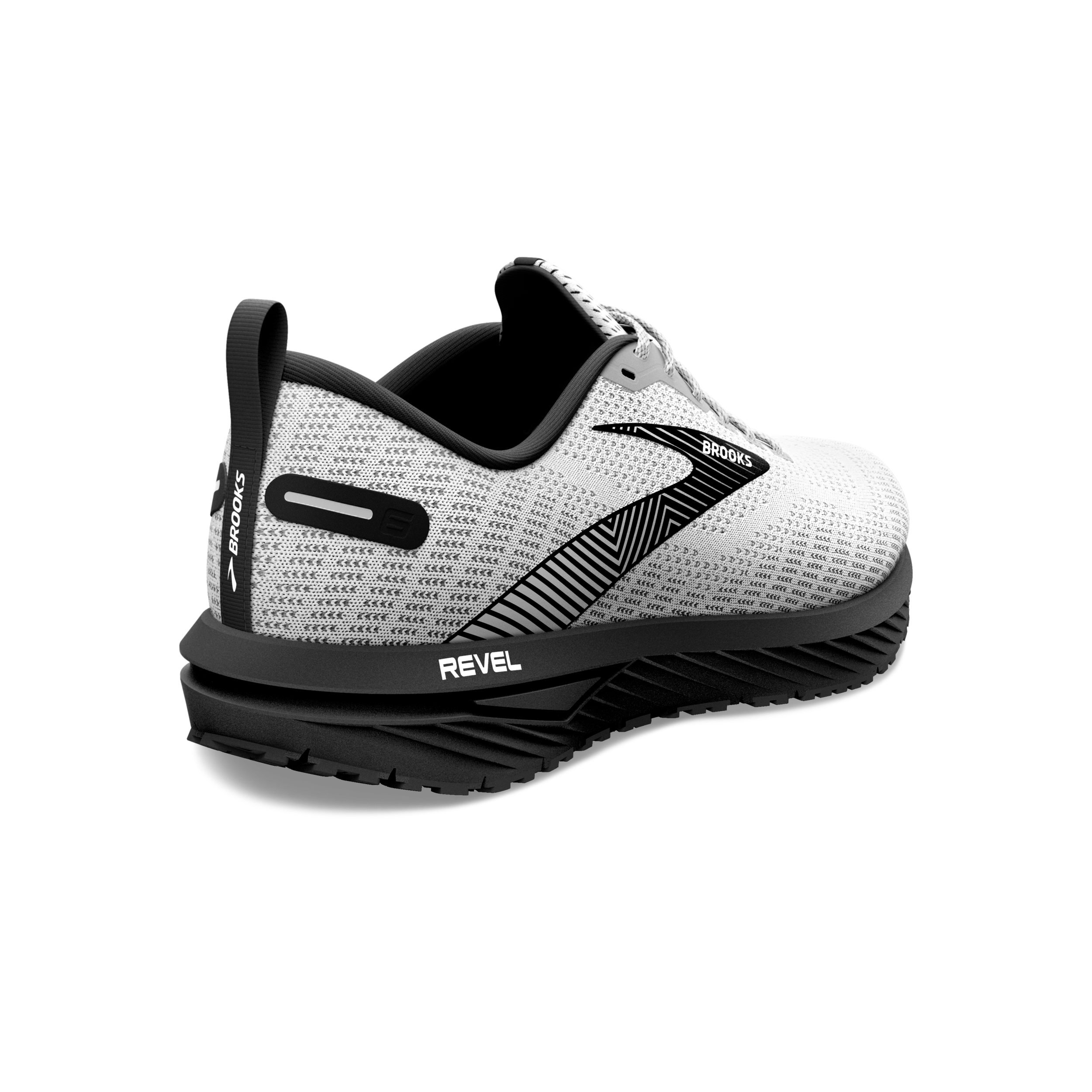 BROOKS Men's Revel 6 White/Black