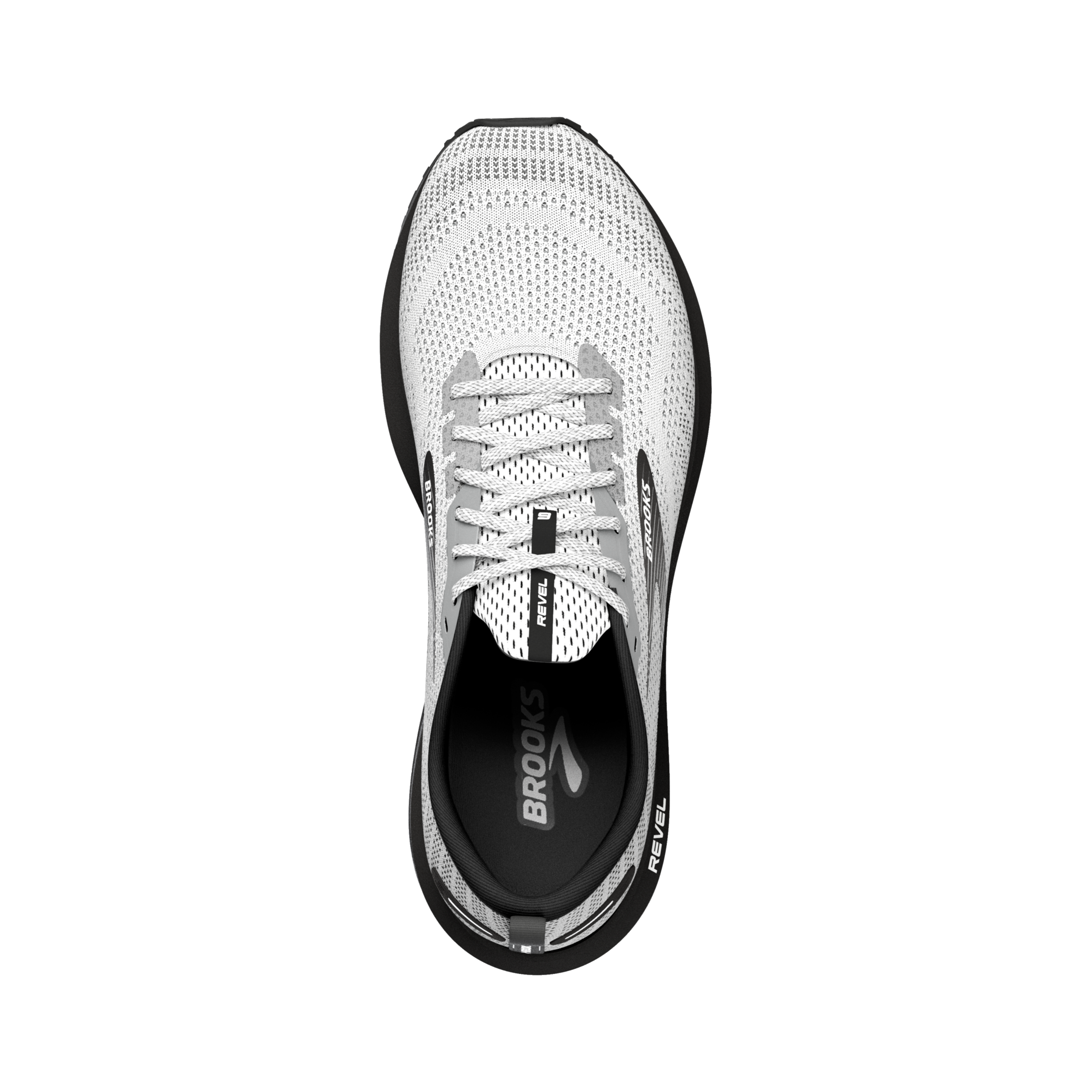 BROOKS Men's Revel 6 White/Black
