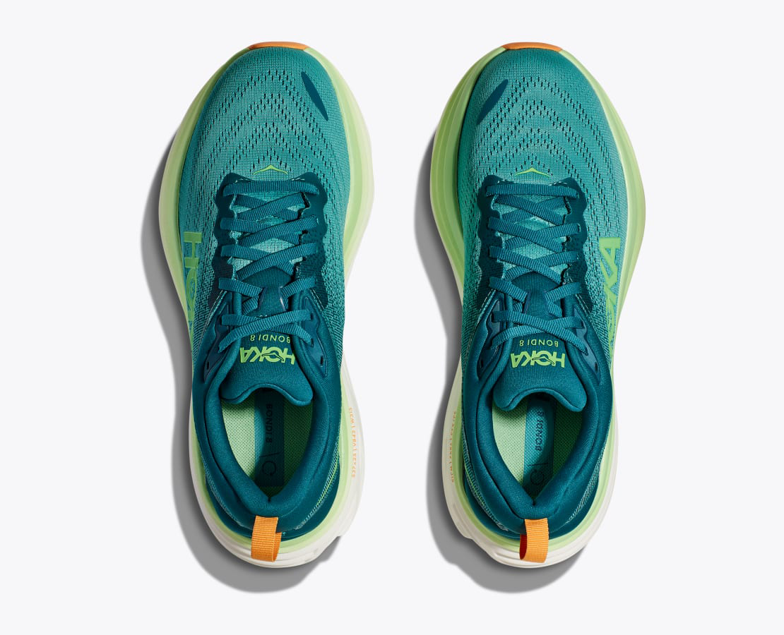 Hoka One One Men’s Bondi 8 Deep Lagoon Ocean Mist Running Shoes Size 9 SAMPLE Hoka Bondi 8 - Deep Lagoon - Ocean Mist – Fit2Run main image 4