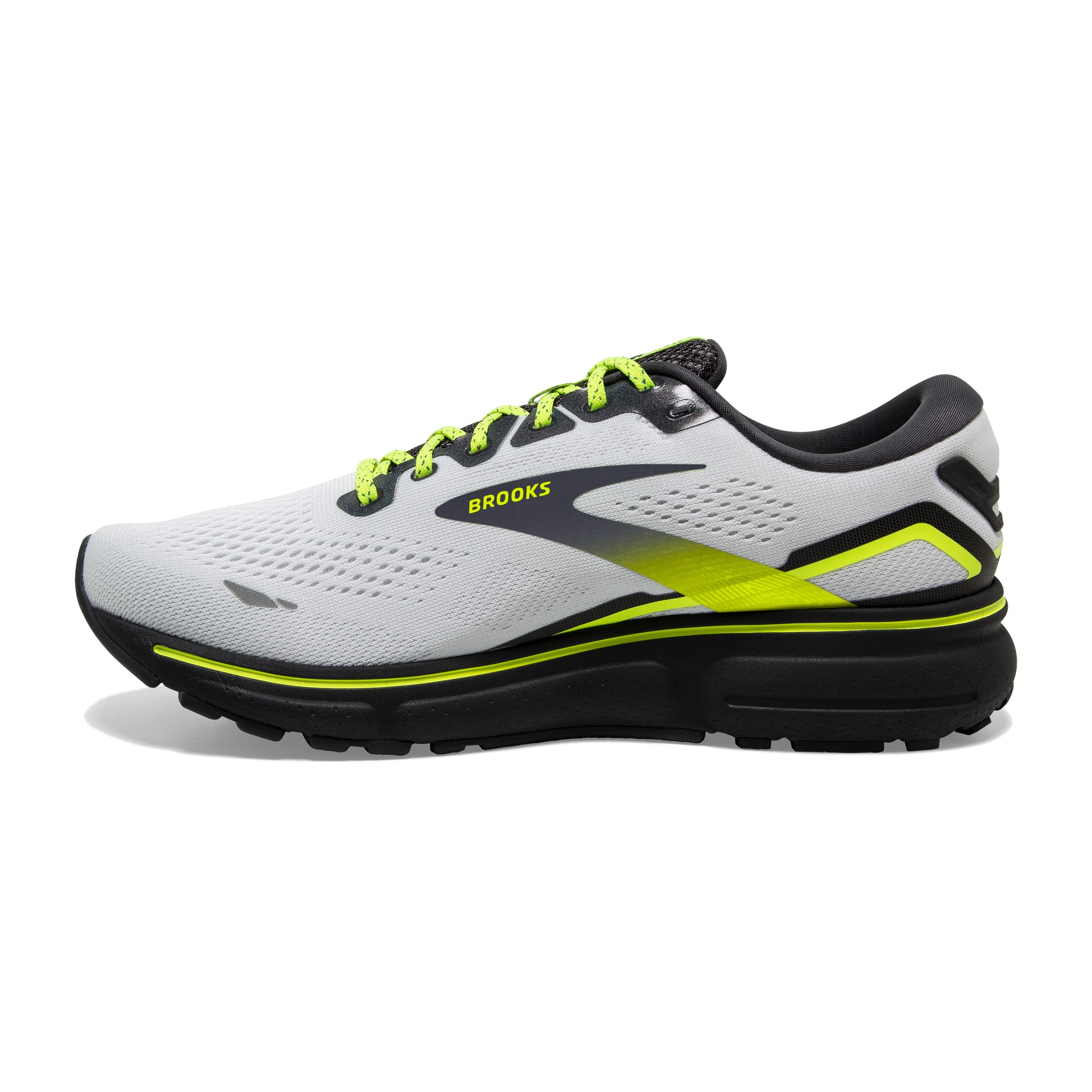 Brooks Ghost 15 Neutral Running Shoe Black/Black/Ebony Men\'s 12 Wide 2E SEE PHOT BROOKS Ghost 15 2E Wide running sneakers main image 4