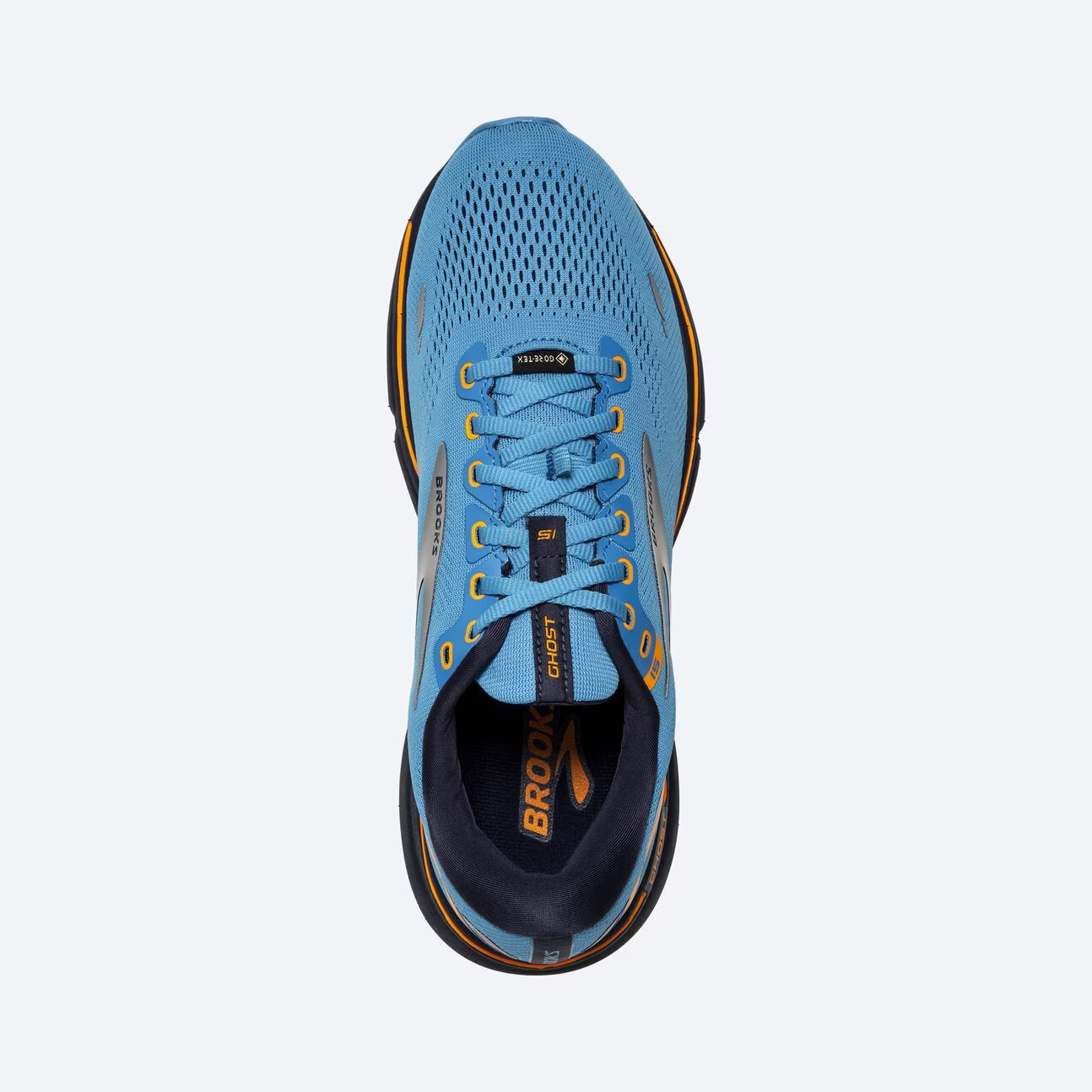 BROOKS Men's Ghost 15 GTX Blue/Peacoat/Orange