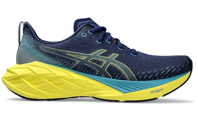 Asics Shoes - 2024 Novablast 4 Thunder Blue - Sz 10 Mens - Black Navy Yellow ASICS Novablast 4  main image 2