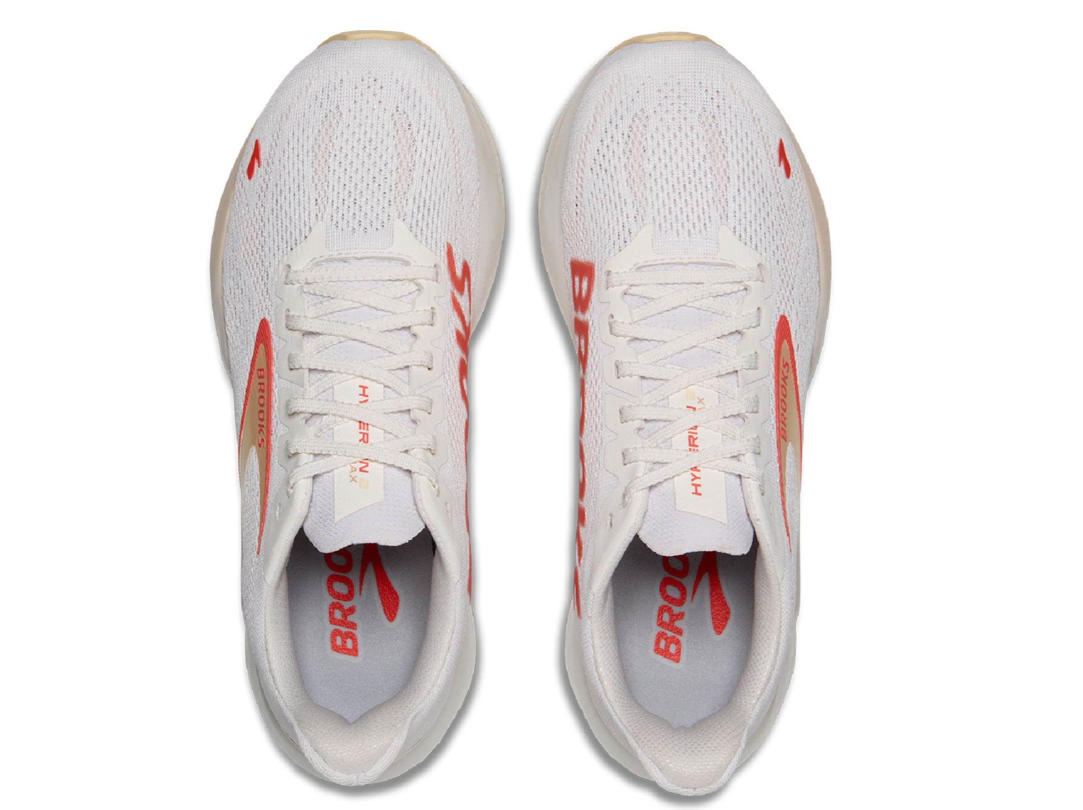 BROOKS Women's Hyperion Max 2 White/Peach/Coral