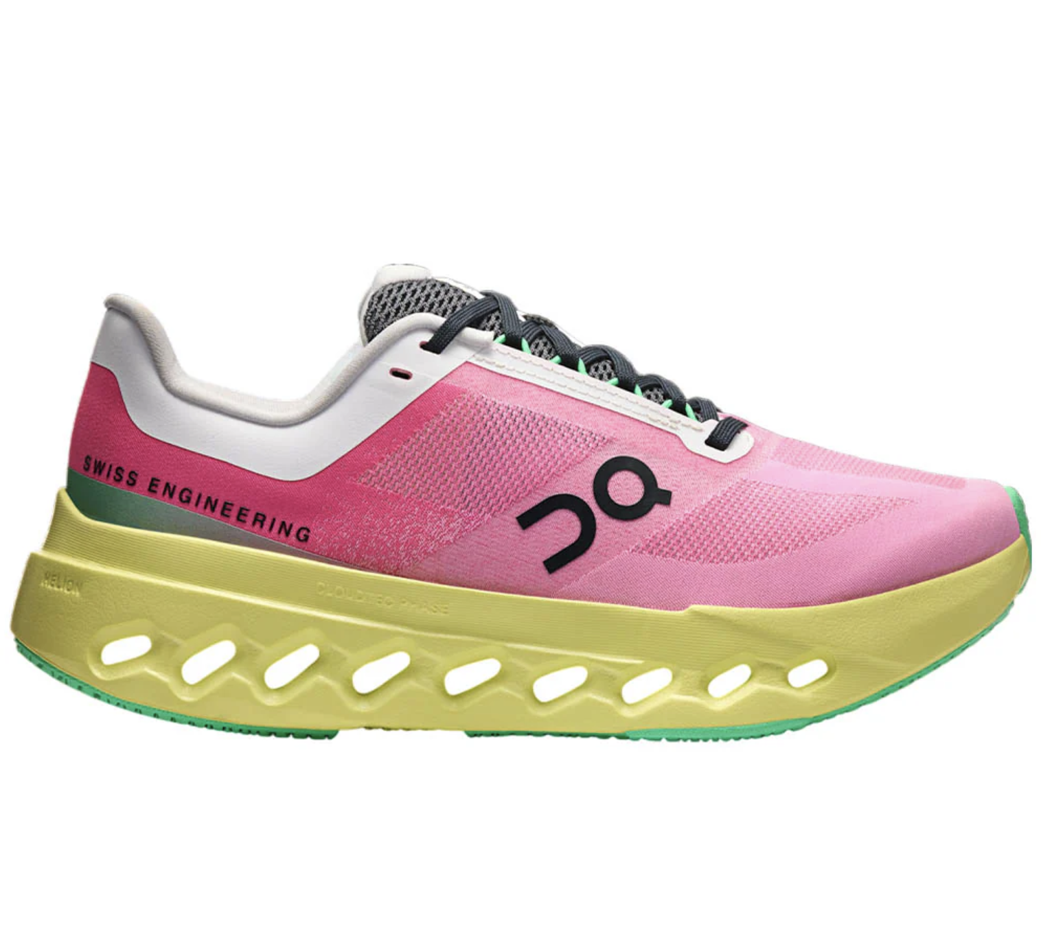 【美品】On Cloudsurfer ランニングシューズ ピンク ON RUNNING Women's Cloudsurfer Next PINK/LIMELIGHT
