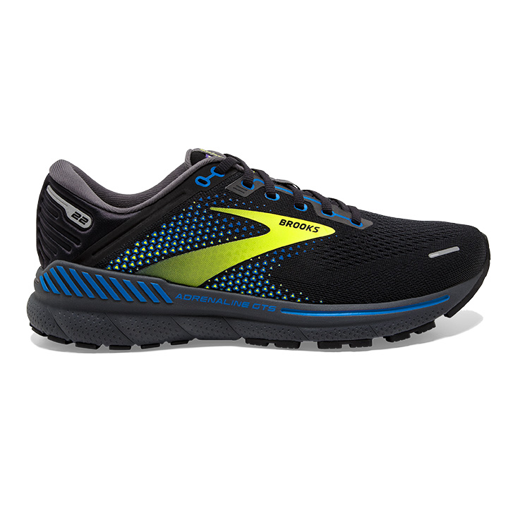Brooks Adrenaline GTS 22 Men Size 9.5 D Black Blue Green Athletic Running Shoes BROOKS Men main image 3