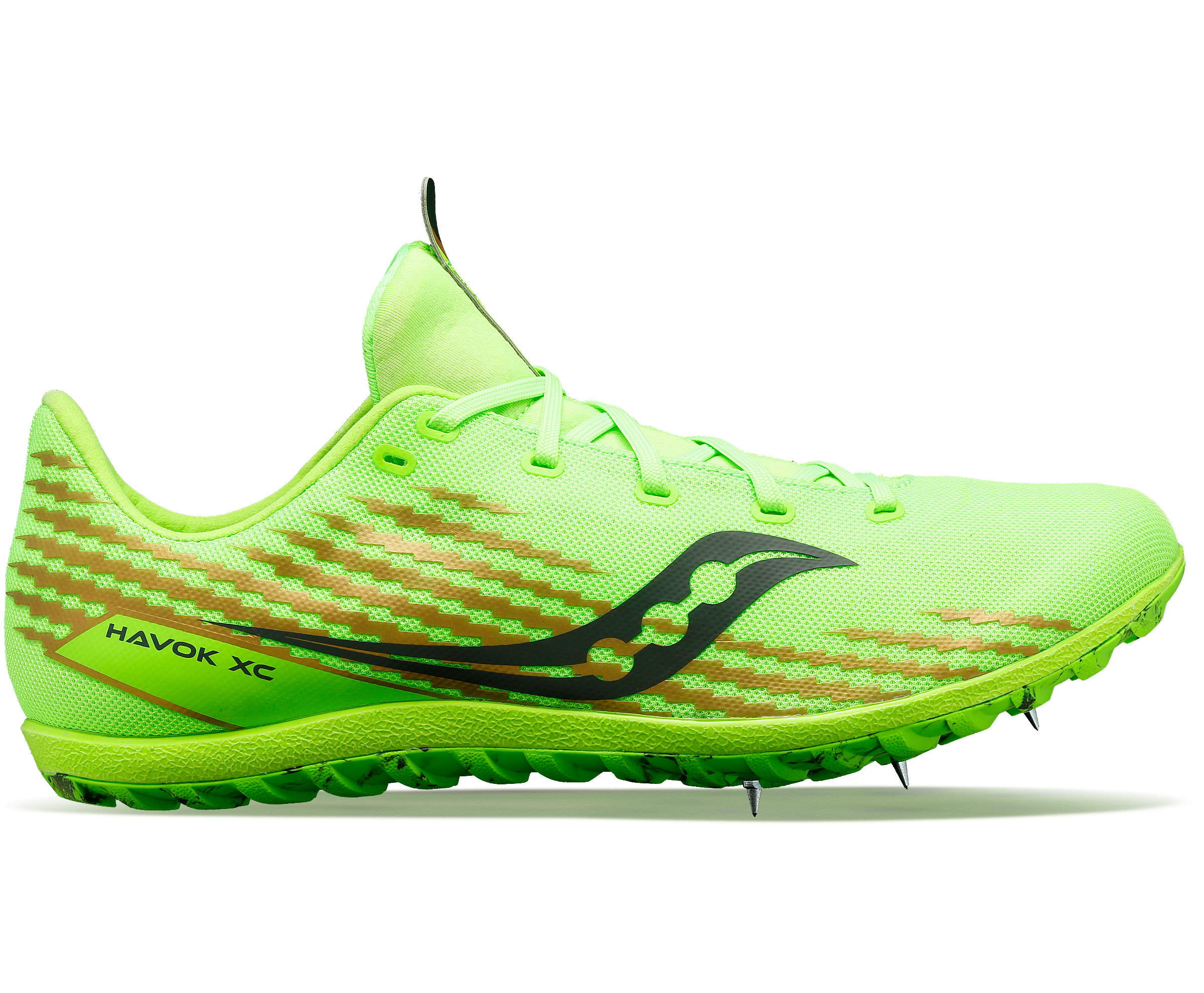 SAUCONY Men's Havok XC 3 Spikes Slime