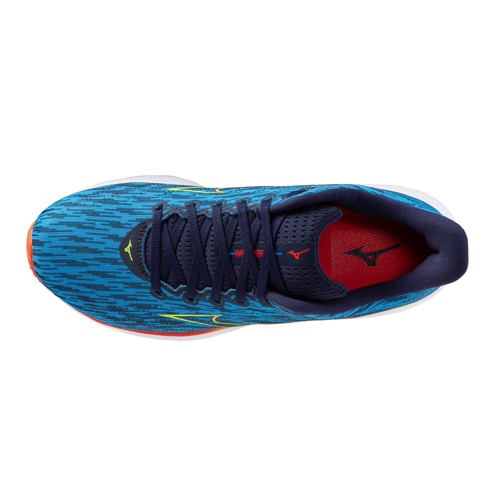 MIZUNO Men's WAVE RIDER 28 Blue Pace/Green Gecko