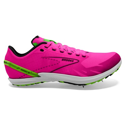 BROOKS Unisex Draft XC Spikes Pink Glo/Green/Black display picture 3