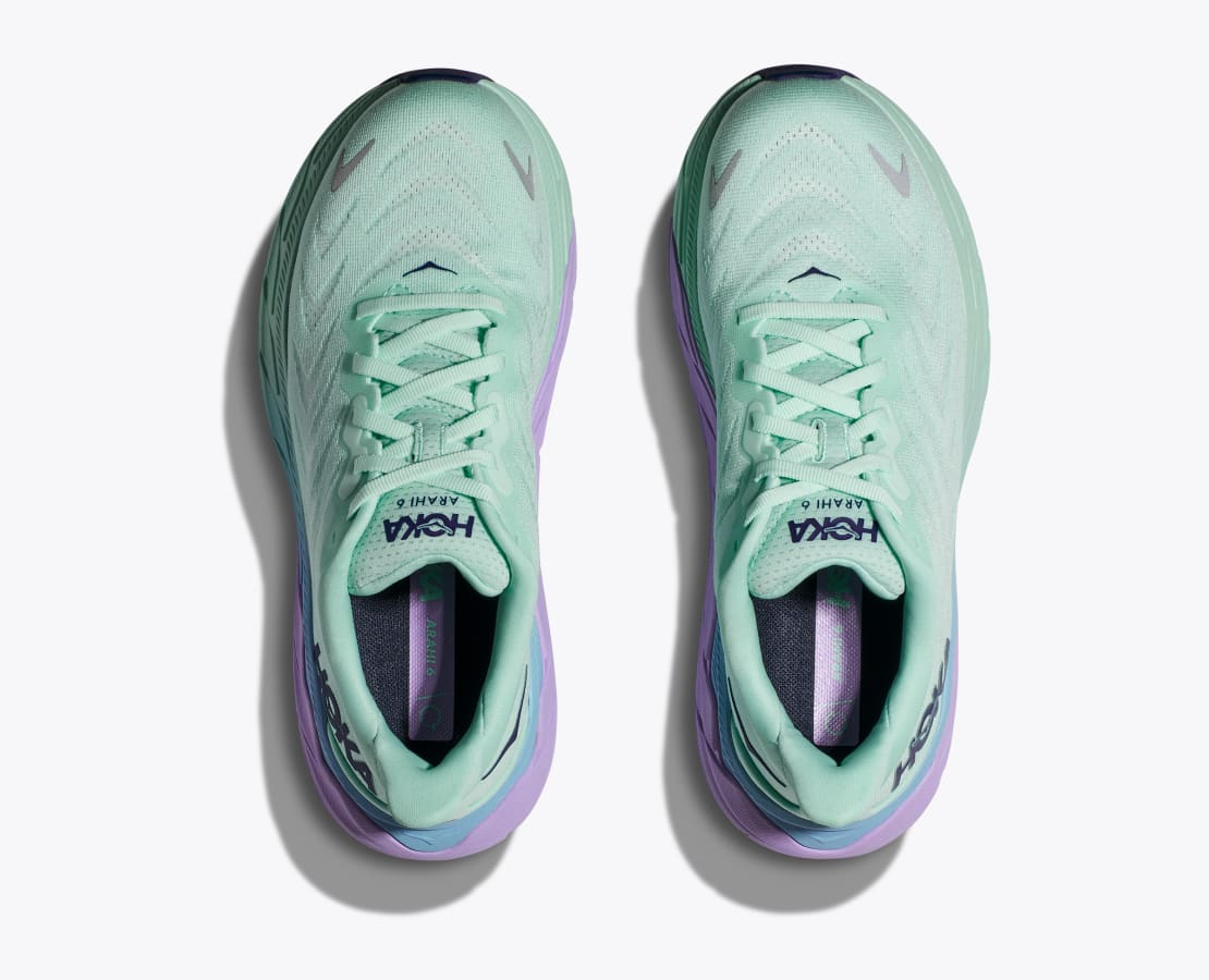 HOKA Women's Arahi 6 Wide Sunlit Ocean/Lilac Mist