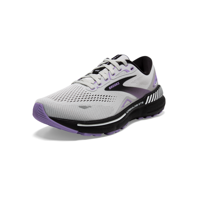 Brooks Adrenaline GTS 23 Running Shoes Men 9 Active Lace Up Sneakers Gray Purple Size 9 - Brooks Adrenaline GTS 23 Grey Purple W for sale  main image 3