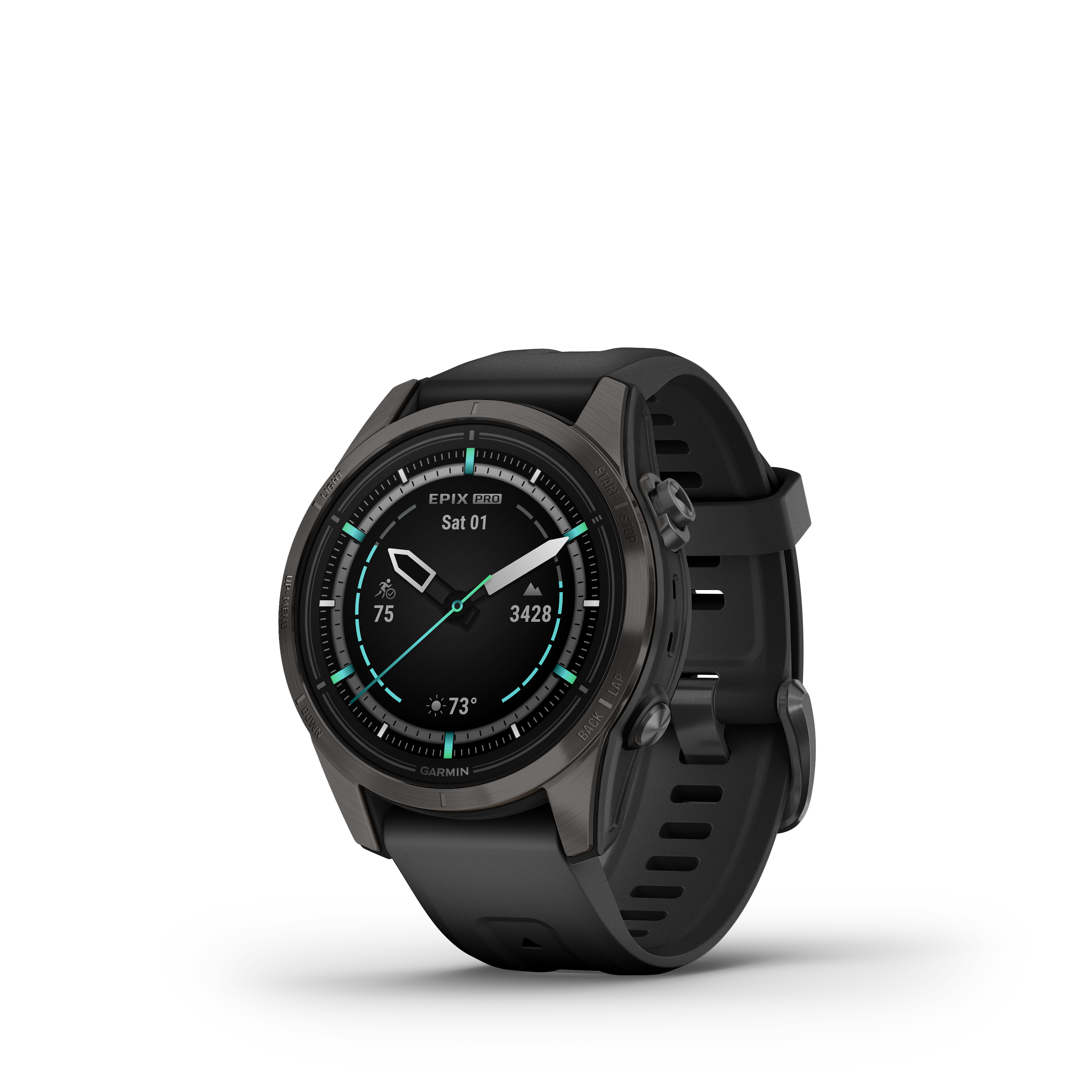 GARMIN epix Pro (Gen 2) - Sapphire Edition | 42 mm Carbon Gray DLC