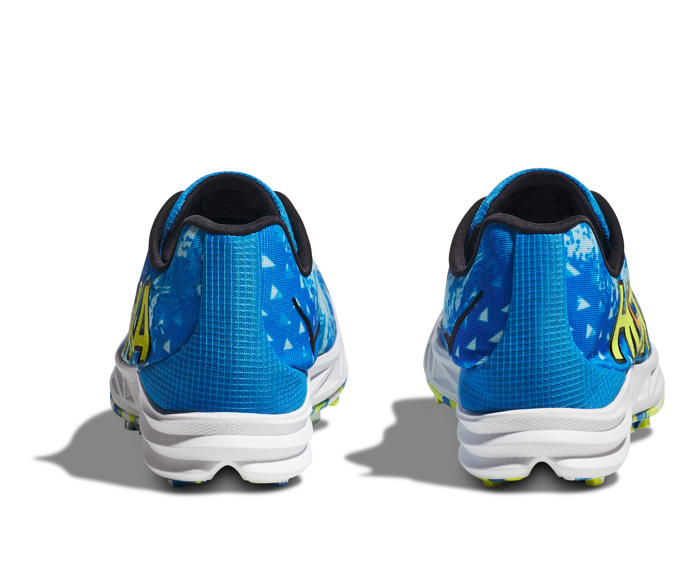 Hoka Crescendo XC Blue Yellow Cross Country‎ Racing Spikes Shoes Mens 1115912 Hoka Crescendo XC Spikes Review - AW24 cross country spikes  main image 4