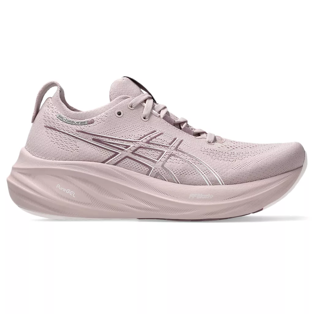 ASICS Women's GEL-NIMBUS 26 Watershed Rose/White