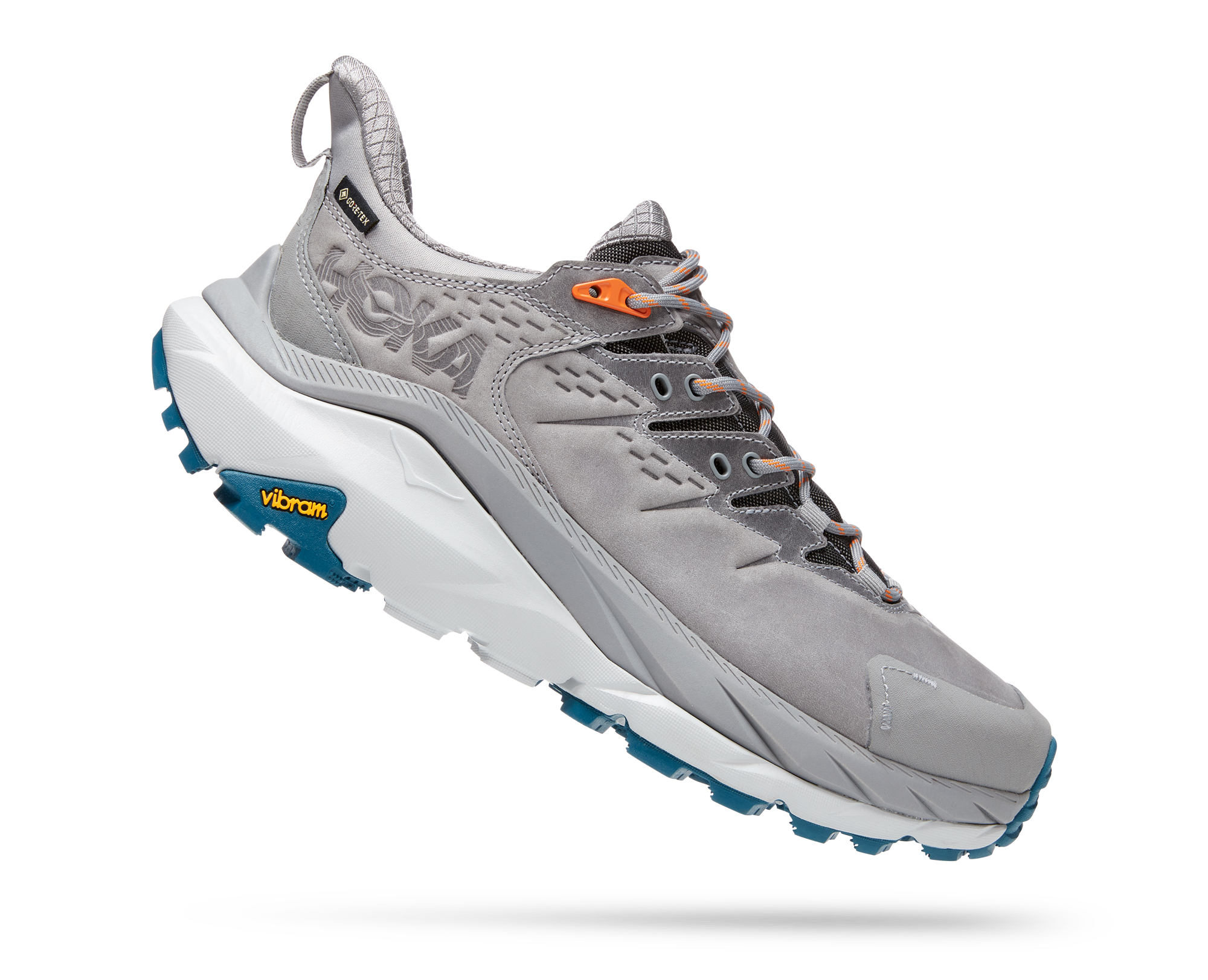 HOKA Men's KAHA 2 LOW GTX SHARKSKIN / BLUE CORAL