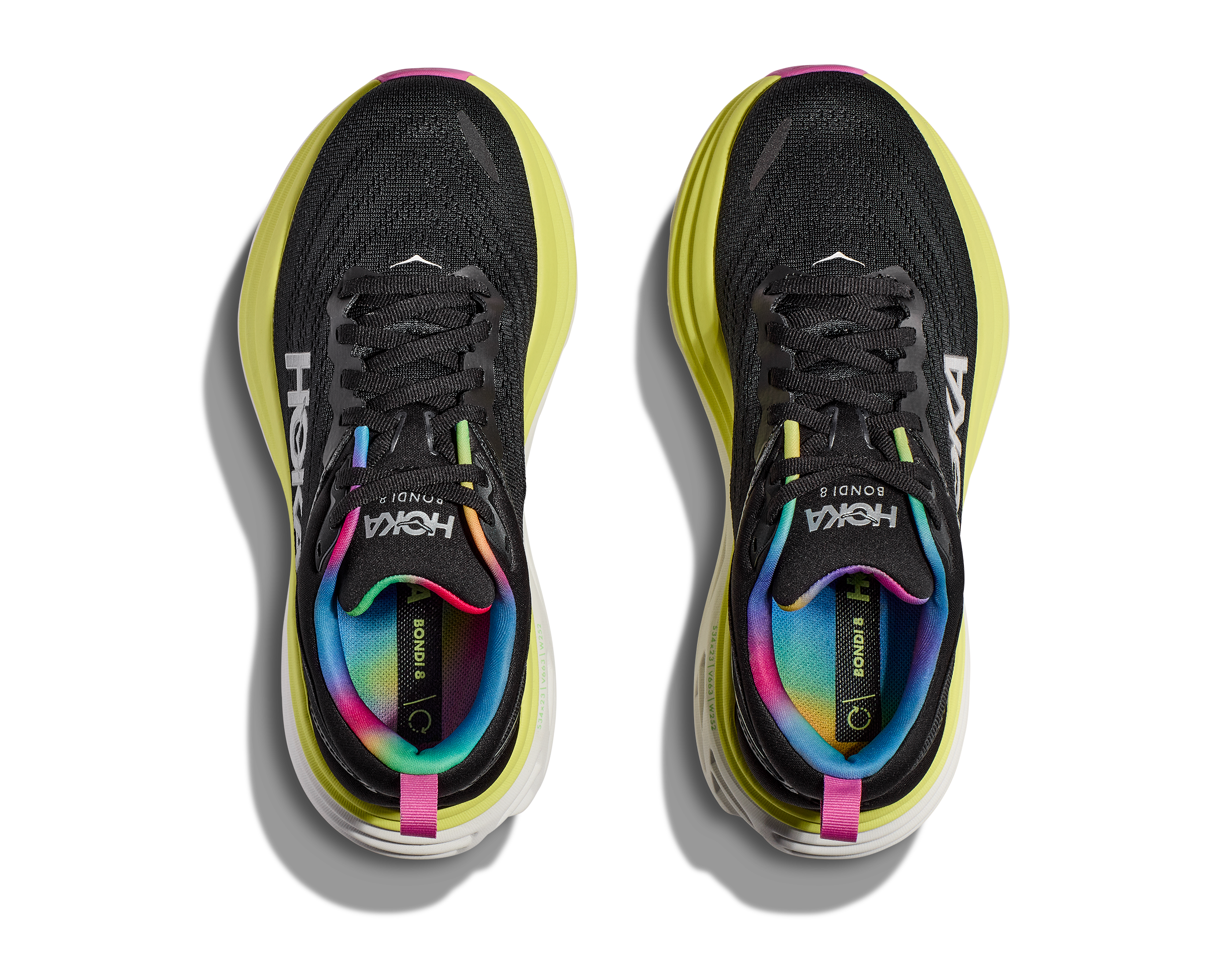 Hoka Bondi 8 Shoes Mens Size 9.5 D Lime Glow Sneakers Hoka One One HOKA Men main image 2