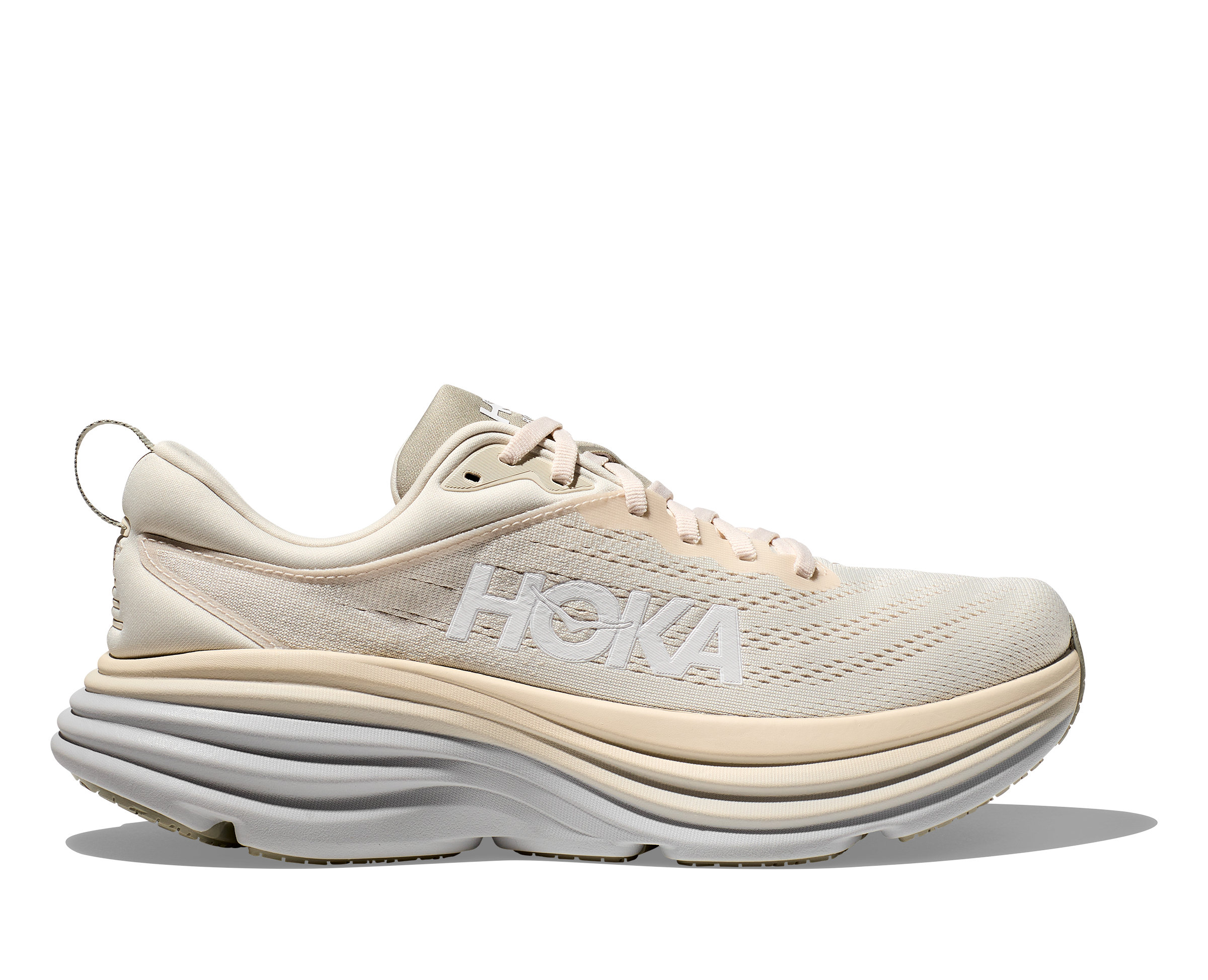 Hoka One One Bondi 8 1127953 OKB‎ Oatmilk Barley Running Shoes Men\'s 11.5 2E Hoka Bondi 8 - Oat Milk - Barley – Fit2Run main image 2