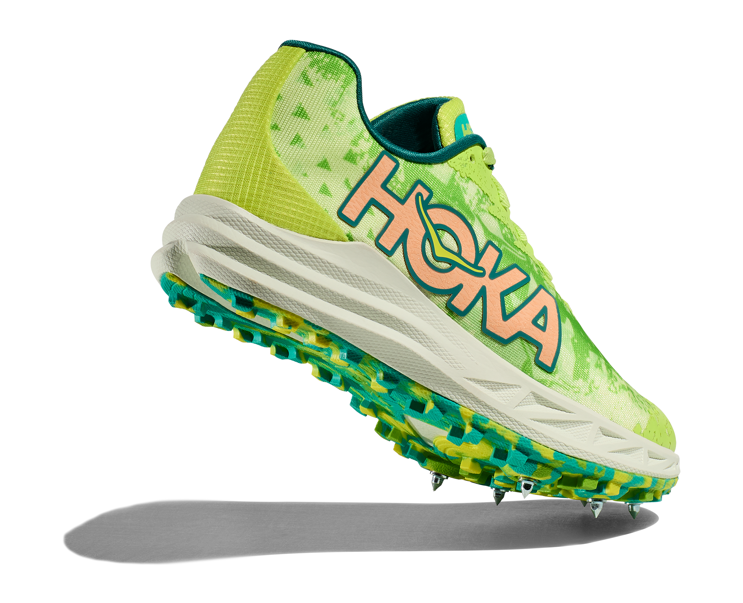 HOKA One Crescendo XC Cross Country Spikes - Lettuce/Electric Lime Men\'s 10 HOKA ONE ONE® Crescendo XC for | HOKA ONE ONE® main image 4