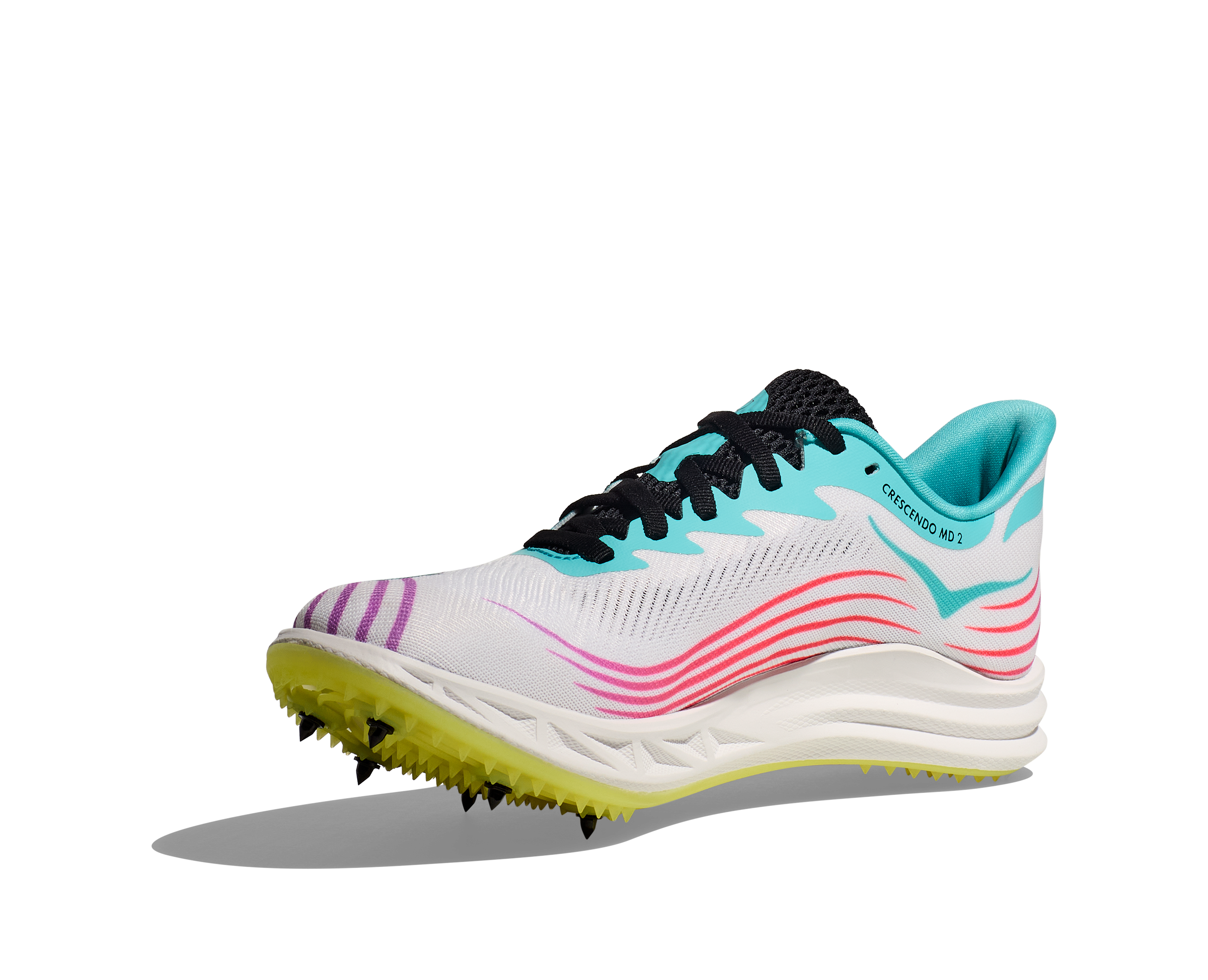 HOKA Crescendo MD Track Spikes White Men’s 11 Unisex (NO SPIKES) HOKA Crescendo MD Mid-Distance Spikes | Marathon Sports main image 2