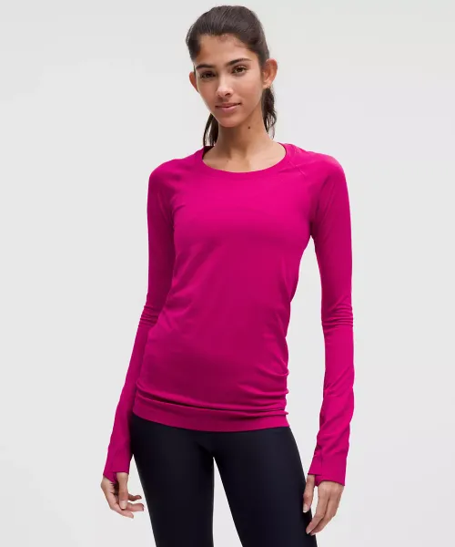 LULULEMON Women's Swiftly Tech Long Sleeve 2.0 Ripened Raspberry